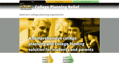 Desktop Screenshot of collegeplanningrelief.com